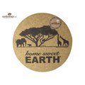 Corkology 205 Round Africa Cork Mouse Pad Home Sweet Earth #205